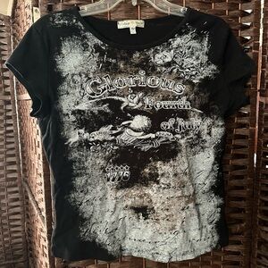 Vintage Suzie Black and White Graphic Tee